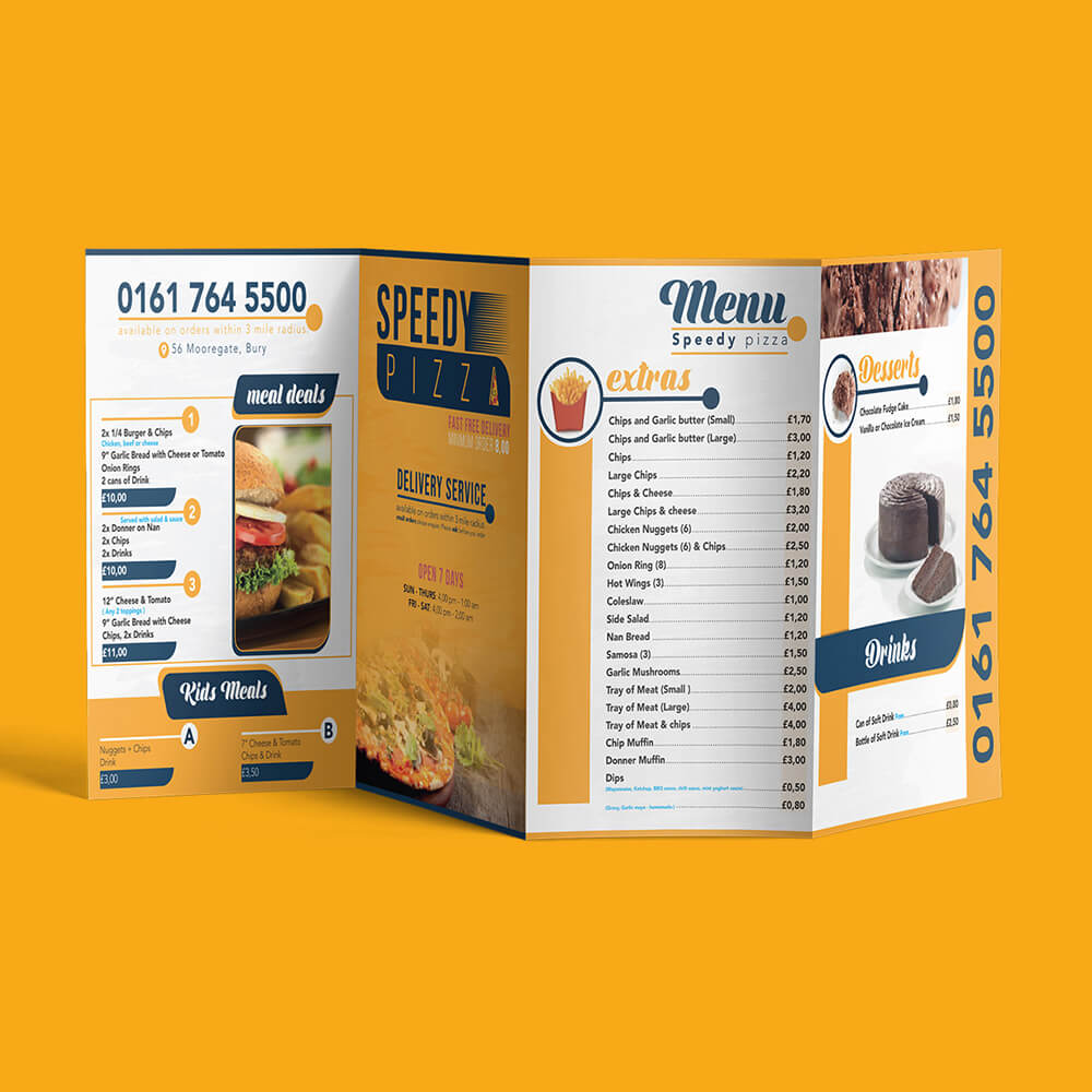 Speedy Pizza Flyer - Radia Helli - Graphic Designer / Amateur Photographer - Rabat, Morocco