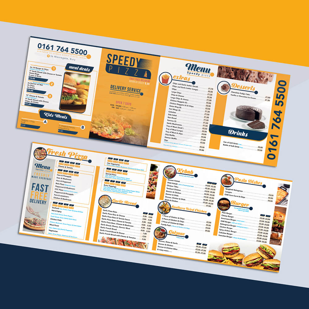 Speedy Pizza Flyer - Radia Helli - Graphic Designer / Amateur Photographer - Rabat, Morocco