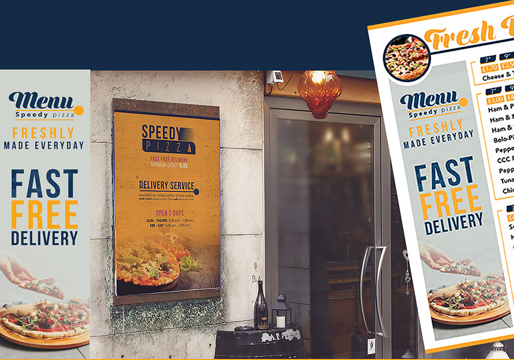 Speedy Pizza Flyer - Radia Helli - Graphic Designer / Amateur Photographer - Rabat, Morocco